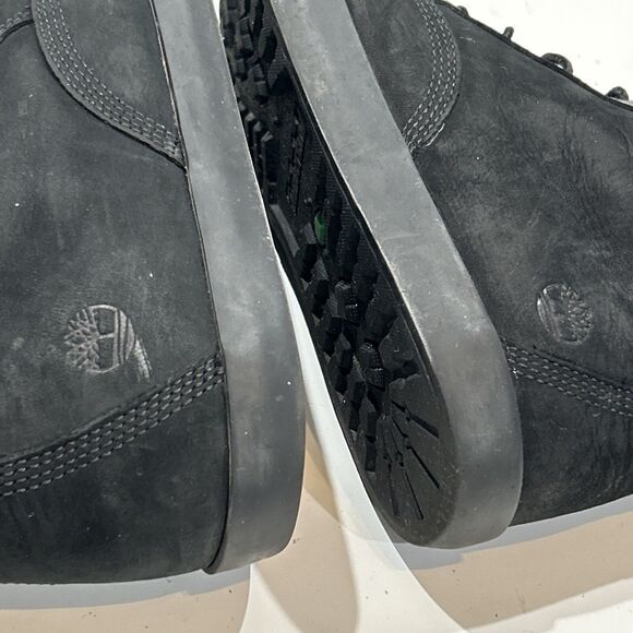 Timberland Women 8.5 Dausette A1KLO Black Nubuck Leather High Top Sneakers - Picture 12 of 13